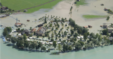 Inondations du terrain de camping à Altes Aaregg 2005