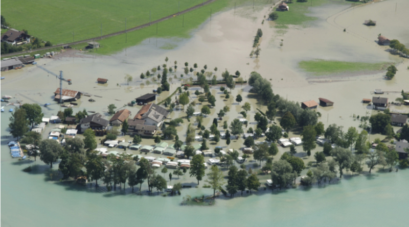 Inondations du terrain de camping à Altes Aaregg 2005
